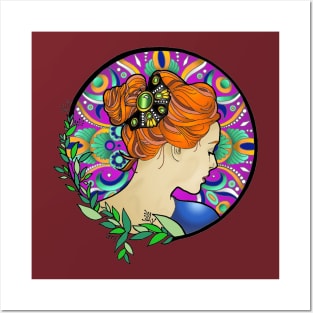 Stained Glass Ginger Posters and Art